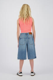 thumbnail: Medium blue denim meisjes Vingino bermuda Blue vintage van denim met regular fit, regular waist en effen