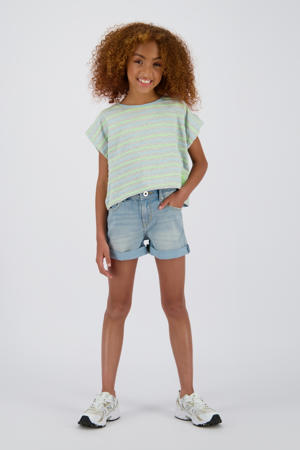 regular denim short light blue denim