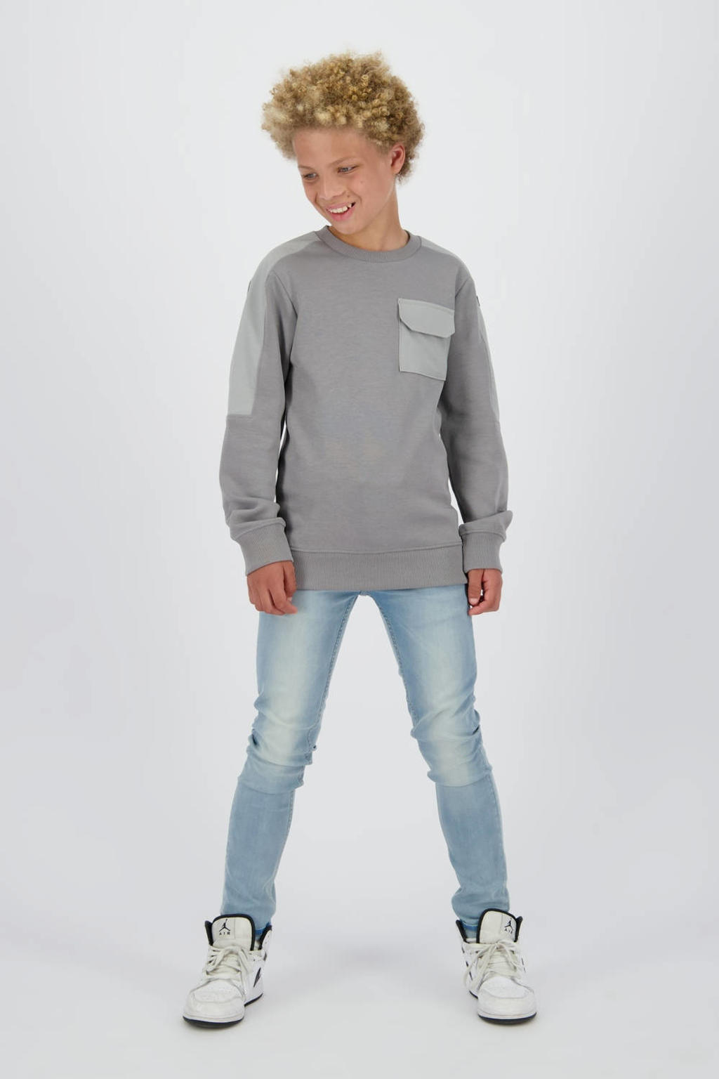 Raizzed regular waist skinny jeans light blue denim