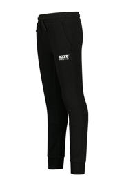 thumbnail: Zwarte jongens Raizzed relaxed joggingbroek van sweat materiaal met regular waist, elastische tailleband met koord en logo dessin