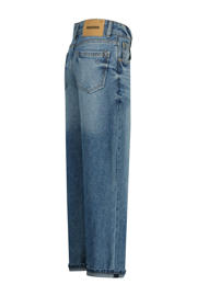 thumbnail: Medium blue denim jongens Raizzed loose regular waist jeans van denim met rits- en knoopsluiting en effen