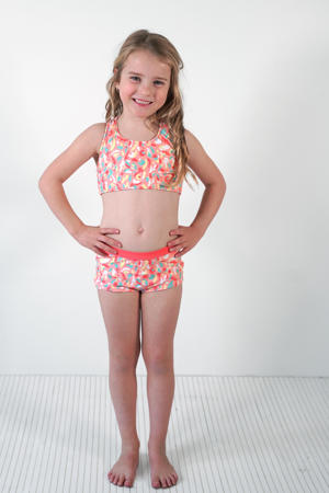 reversible bikini Winona oranje/multicolor