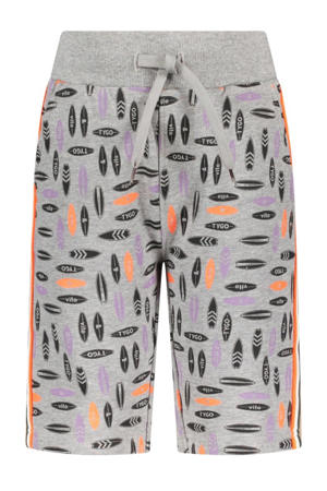 sweatshort grijs melange