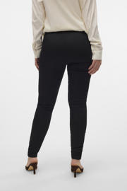 thumbnail: MAMALICIOUS slim high waist zwangerschaps casual broek zwart