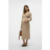 MAMALICIOUS zwangerschaps- en voedings maxi jurk beige
