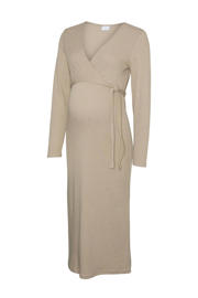 thumbnail: MAMALICIOUS zwangerschaps- en voedings maxi jurk beige