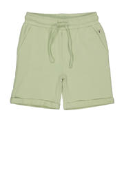 thumbnail: Groene jongens LEVV Little regular sweatshort van stretchkatoen met elastische tailleband met koord en effen