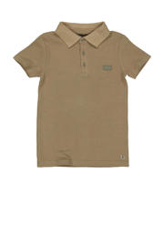 thumbnail: Groene jongens LEVV Little polo met effen, korte mouwen en knoopsluiting