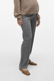 thumbnail: MAMALICIOUS regular high waist zwangerschaps casual broek grijs