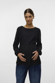 thumbnail: MAMALICIOUS zwangerschaps top zwart broderie