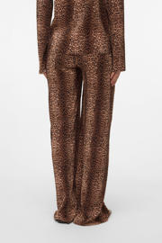 thumbnail: MAMALICIOUS wide leg regular waist zwangerschaps casual broek bruin