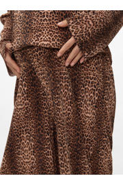 thumbnail: MAMALICIOUS wide leg regular waist zwangerschaps casual broek bruin