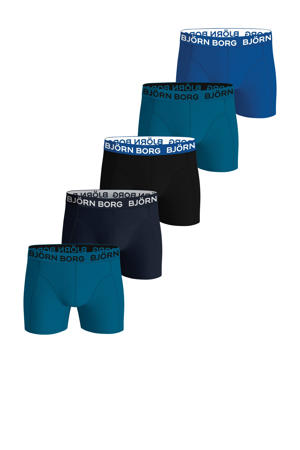   boxershort - set van 5 blauw/zwart