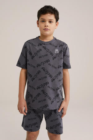   Pyjamaset antraciet/zwart