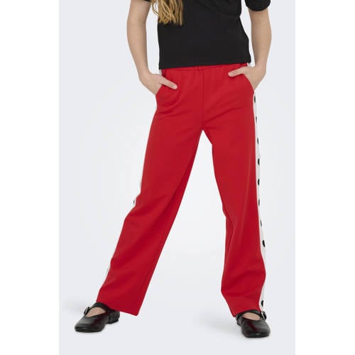 KIDS ONLY GIRL casual broek rood Meisjes Polyester Hartjes