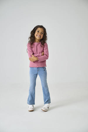 flared jeans light blue denim