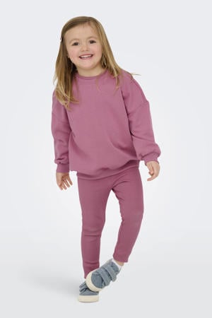 sweater met backprint roze