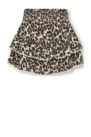 thumbnail: KIDS ONLY GIRL skort met panterprint zwart/beige