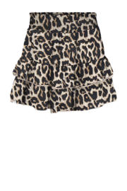 thumbnail: Zwart en beige meisjes KIDS ONLY GIRL skort met panterprint gemaakt van viscose