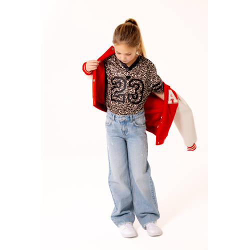 KIDS ONLY GIRL bomberjack rood/wit Jas Meisjes Polyester Ronde hals Effen - maat 152 afbeelding