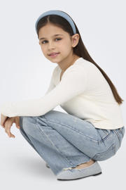 thumbnail: KIDS ONLY GIRL wide leg high waist jeans light blue denim