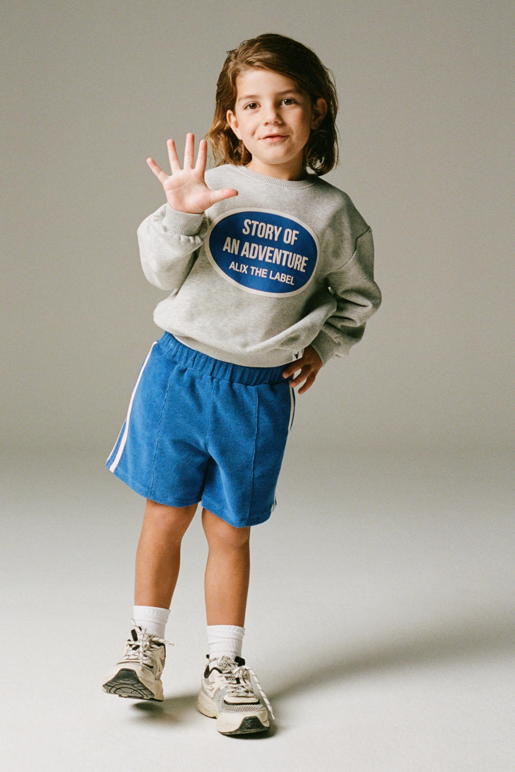 Alix Mini sweatshort blauw