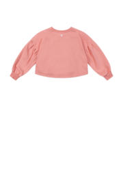 thumbnail: Roze meisjes Alix Mini sweater met printopdruk, lange mouwen en ronde hals