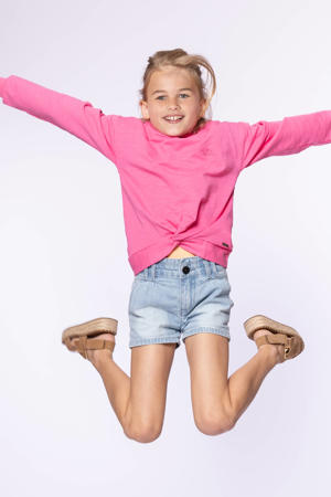 denim short medium blue denim