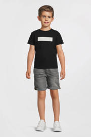 thumbnail: Zwart en witte jongens No Way Monday T-shirt van katoen met korte mouwen en ronde hals