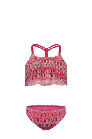 halter bikini roze/lichtroze/lichtblauw