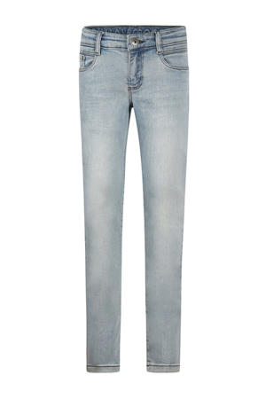 waist slim fit jeans light blue denim