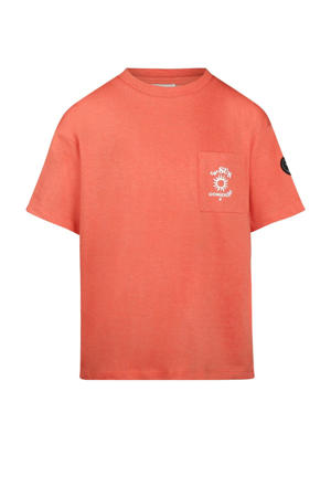 T-shirt koraalrood