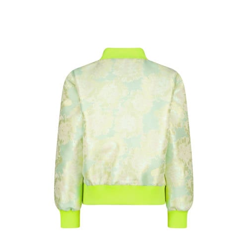 Vingino bomberjack limegroen Jas Meisjes Polyester Opstaande kraag All over print