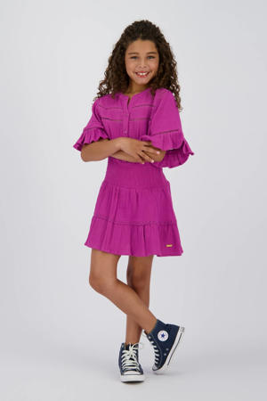 midi jurk roze