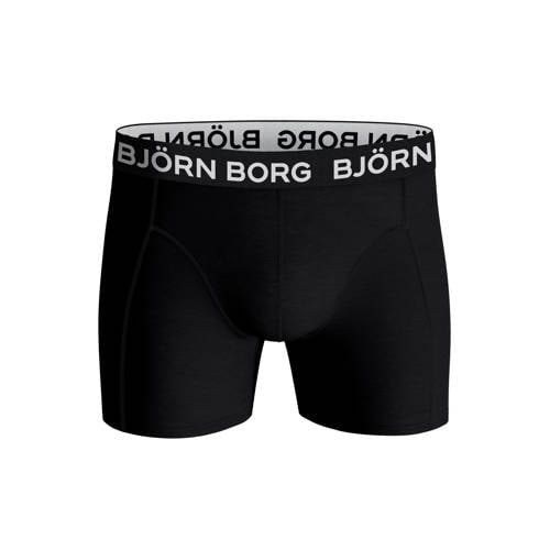 Björn Borg boxershort - set van 3 zwart Jongens Stretchkatoen Effen