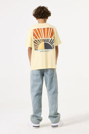 thumbnail: Gele jongens Garcia T-shirt van katoen met backprint, korte mouwen en ronde hals