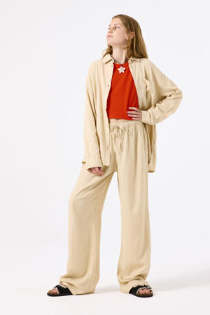 relaxed casual broek beige
