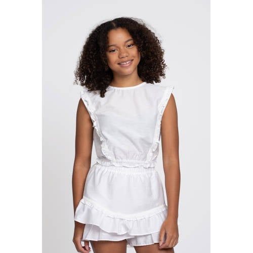 NIK&NIK skort wit Rok Meisjes Katoen Effen