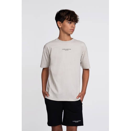 NIK&NIK sweatshort zwart Korte broek Jongens Polyester Tekst