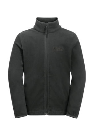 fleece vest zwart/grijs
