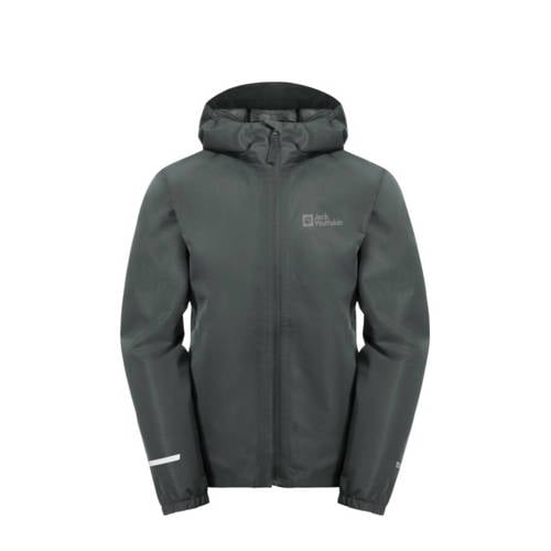 Jack Wolfskin outdoor jas donkergroen Jongens/Meisjes Polyester Opstaande kraag