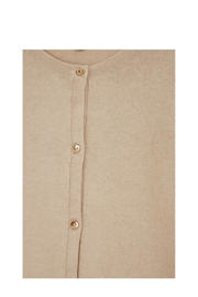 thumbnail: WE Fashion vest beige fijn gebreid zand