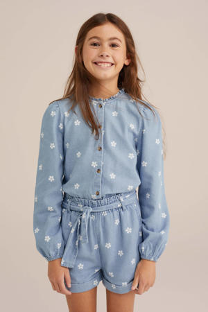 blouse light blue denim