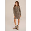 WE Fashion bodycon jurk bruin