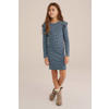 WE Fashion korte jurk donkerblauw