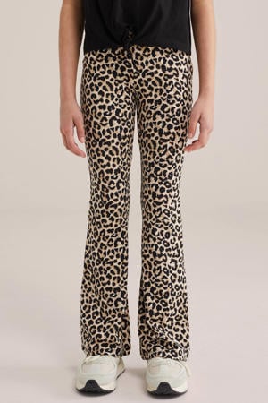 flared broek lichtbruin