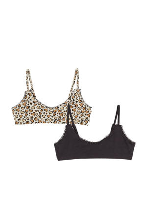 bh-top - set van 2 bruin/zwart