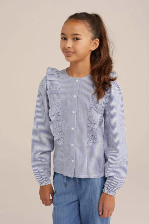 blouse blauw