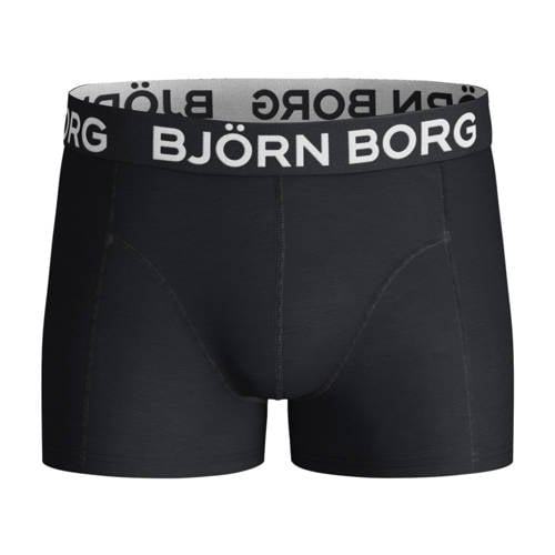 Björn Borg boxershort - set van 3 blauw/donkerblauw/zwart Jongens Stretchkatoen
