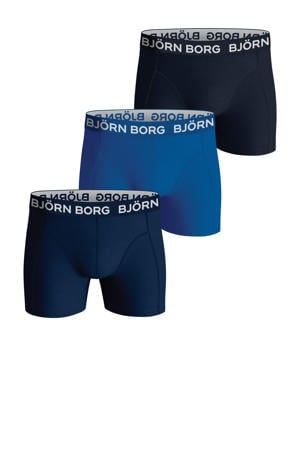 boxershort - set van 3 blauw/donkerblauw/zwart